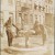 Title: [Couple standing near fountain in Greenwich Village.] Date: 1915 