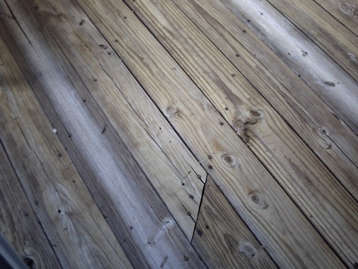 There are some boards that are more dried out than others... so, now we need solid stain, not transparent or semi transparent