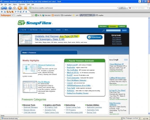 The best of the best freeware sites and shareware sites on the Internet.