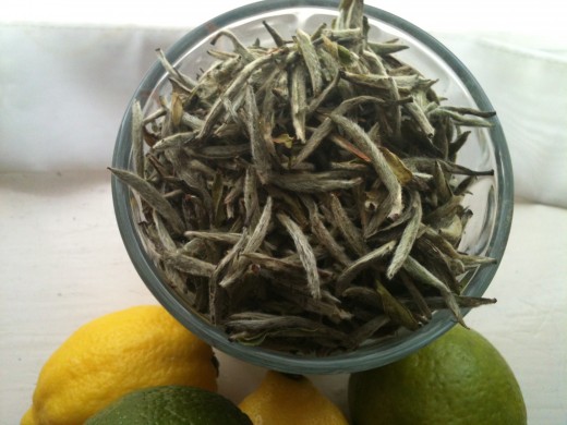 Beautiful, soft and downy loose-leaf Silver Needle white tea. Photo © Redberry Sky