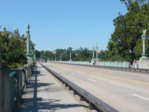 View from the bridge, walking to the National Zoo from DuPont Circle