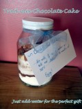 Trail Mix Chocolate Cake in a Jar