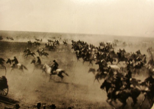 Actual photograph of the Land Rush.