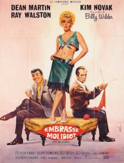 Kiss Me, Stupid (1964) French poster