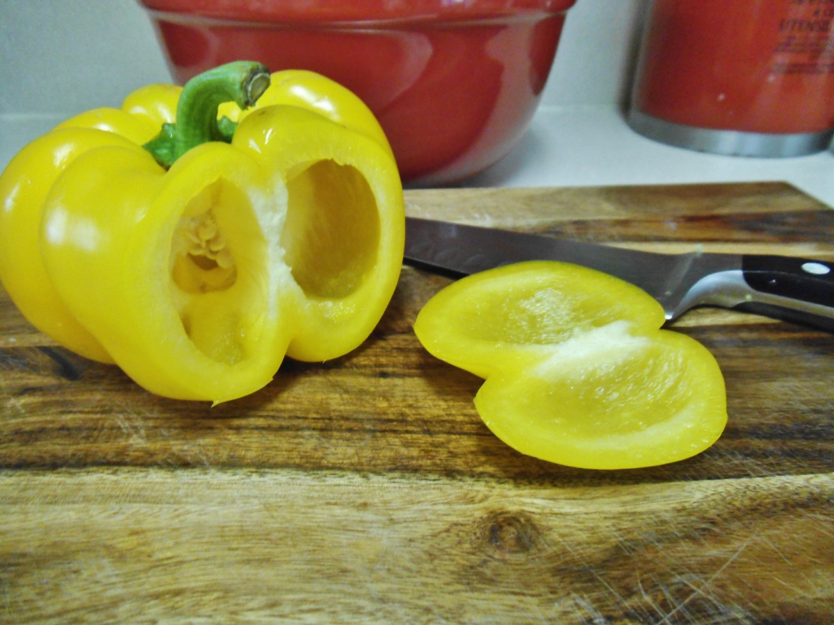 You don't have to seed a pepper if you slice the outer flesh off, moving around it.  