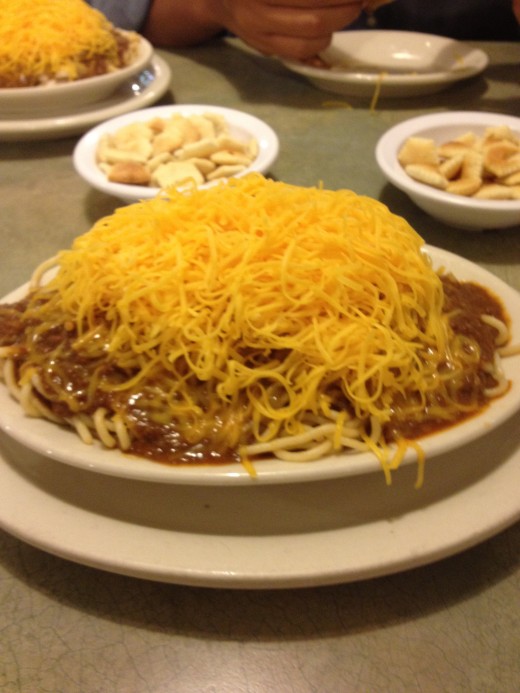 The Four Way is my favorite menu item. I love the mound of cheese on top!