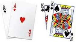 Two Pairs (aces and kings)