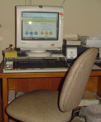 My computer and desk