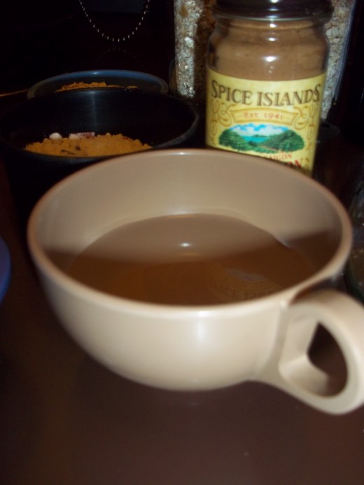 1/4 cup of water