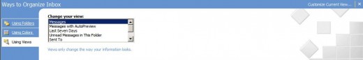 Organize Outlook Inbox Using Views