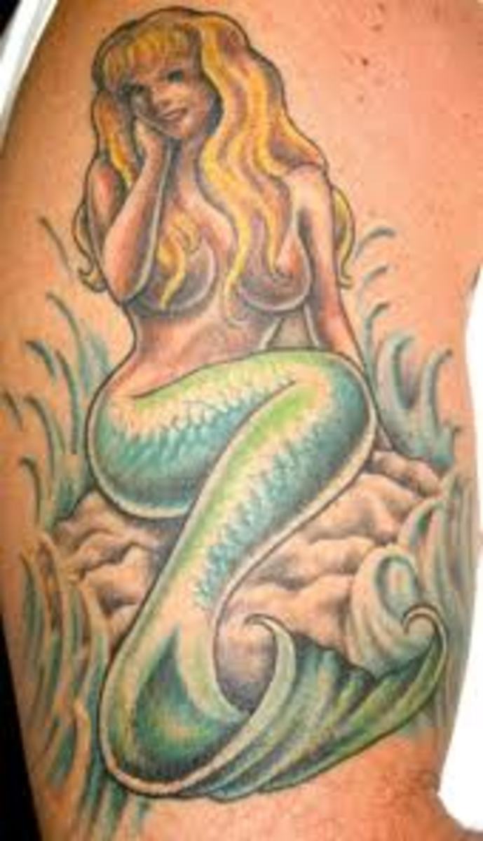 Naked Mermaid Tattoo 103