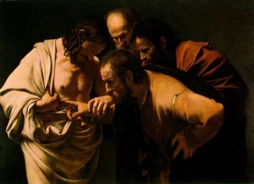 Doubting Thomas, Caravaggio (1573-1610) 