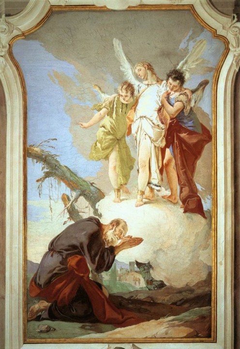 The Angels Appear to Abraham, Giovan Battista Tiepolo (1696-1770)  