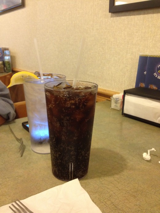 No matter what drink you order the size is large and quenches your thirst.
