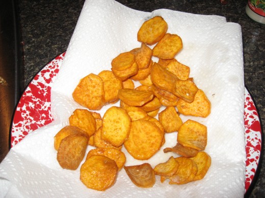 fried sweet potatoes