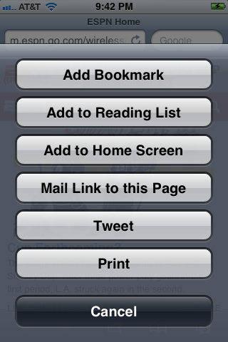 Tap "Add to Home Screen."