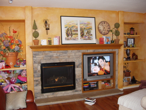 Staying warm and cozy in the entertainment room