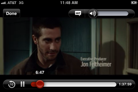 Tap the speech bubble icon to the left of the volume bar on the interface controls to open the Languages screen.