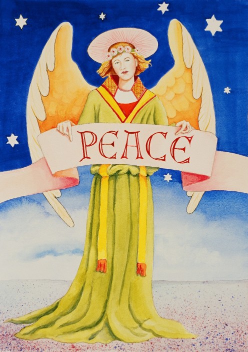 Our Christmas Card 2006,  Original Watercolor 
