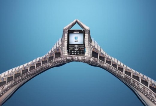Two Hands forming a bridge. I wonder what city this is? Italy! AT&T Mobile Telecommunications Campaign