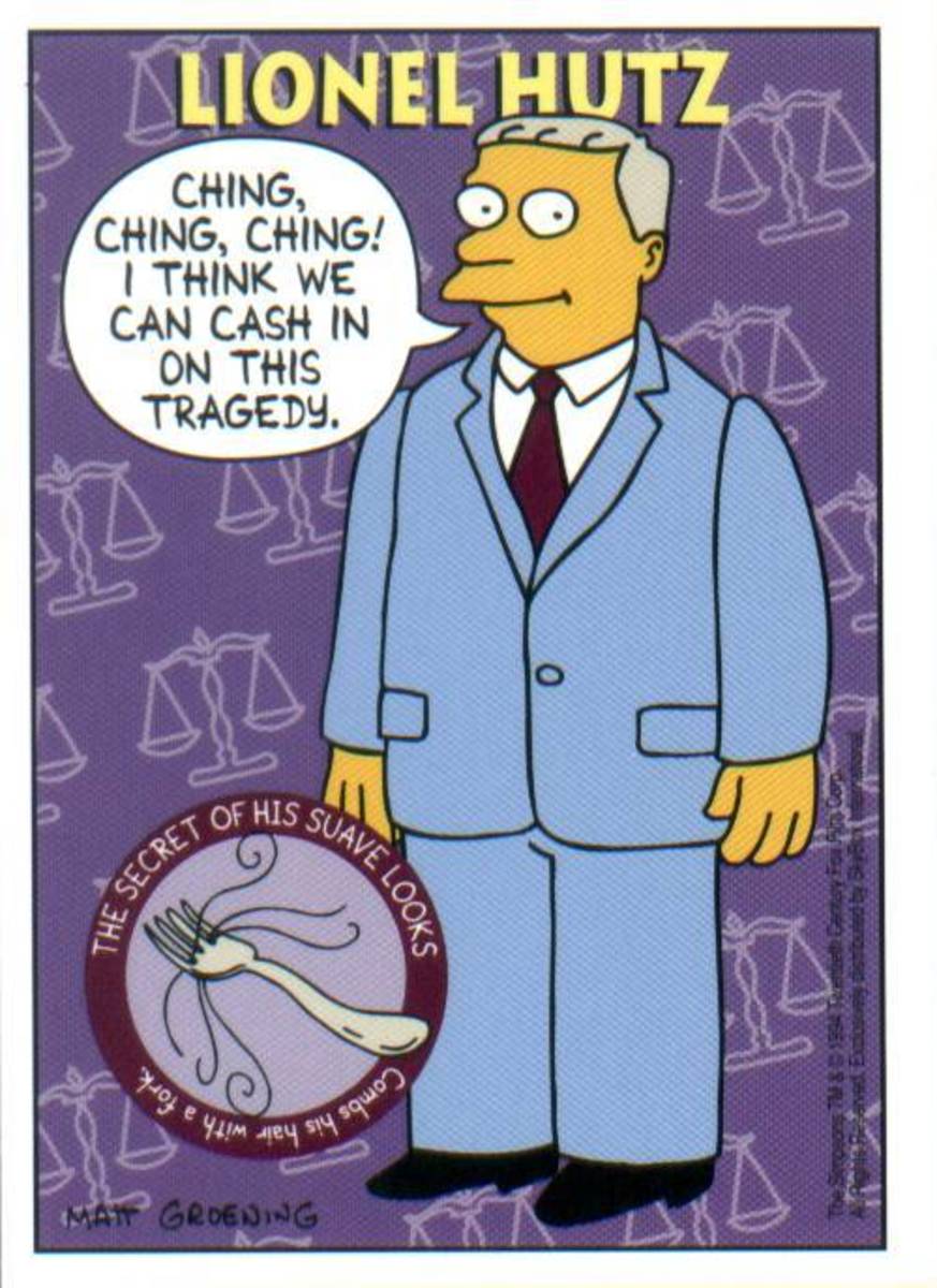 Lawyer Lionel Hutz from The Simpsons