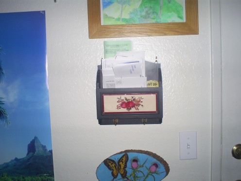 This key hook and mail holder has been a lifesaver when it came to organization.