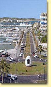 Another image from our book! The monument to Columbus' broken egg located in San Antonio, Ibiza. 