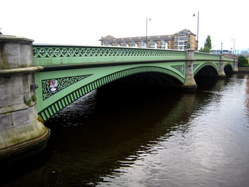 The Albert Bridge, Belfast, over the Lagan