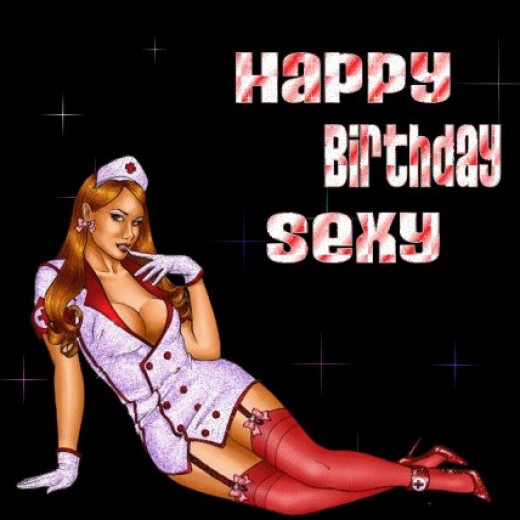 Naked woman happy birthday ecard — pic 13