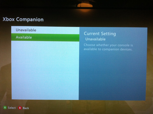Select "Available."