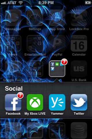 Install the My Xbox LIVE app on your iPhone.