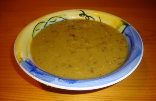 Warm and Tasty Split Pea Soup