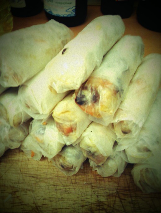 Use thin rice papers