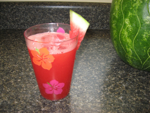 This watermelon punch is super refreshing!