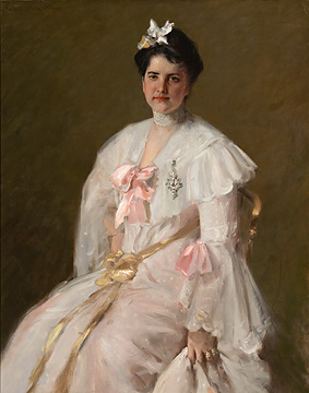 Portrait painted by Chase of his wife, Alice Gerson.