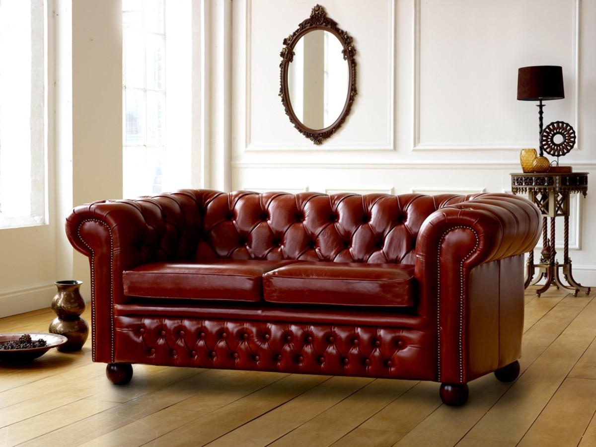 chester tufted leather sofa review