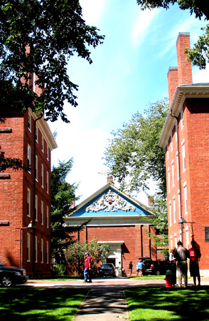 Holden Chapel, just off the Yard's west flank