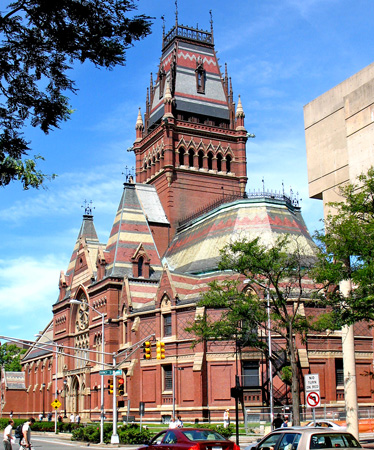Memorial Hall, just northeast of the Yard