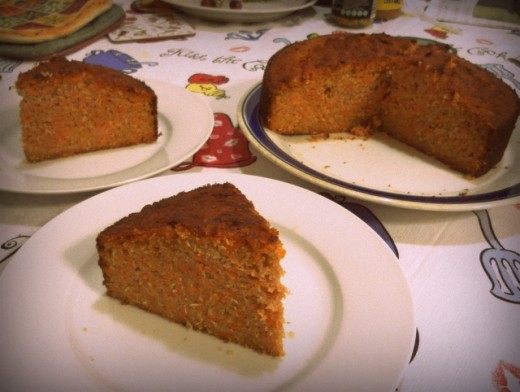 slices of carrot cake, yumm!