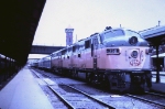 Looks like SP&S #2 getting ready in  Portland OR.  This train left portland about 3 pm arriving in Spokane at 11:30.