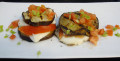 House-Grilled Eggplant Panini with Cheese and Tomatoes