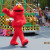 Elmo getting ready to greet the crowd Elmo getting ready to greet the crowd
