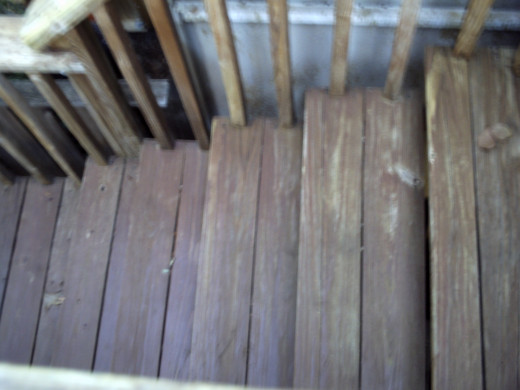 Particularly the steps had stain still left on them after the powerwash