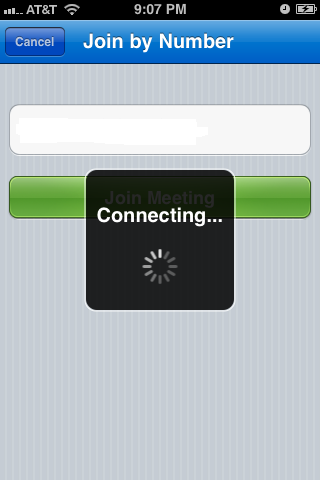 Tap "Join Meeting."