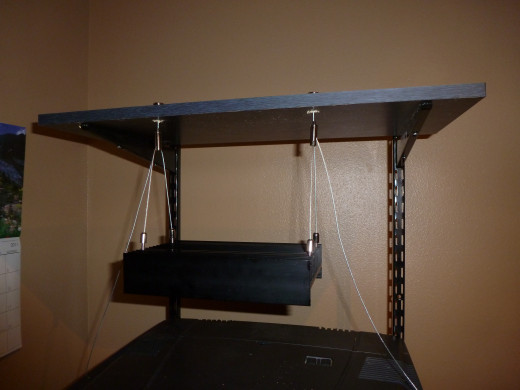 My completed light hanger