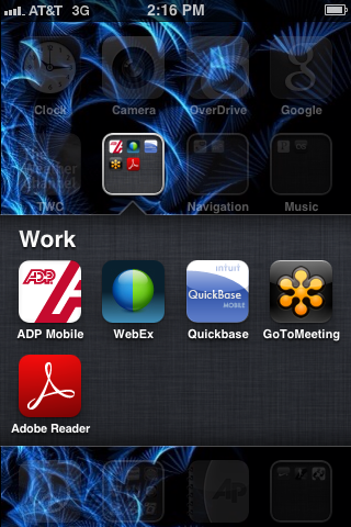 Tap the WebEx app.