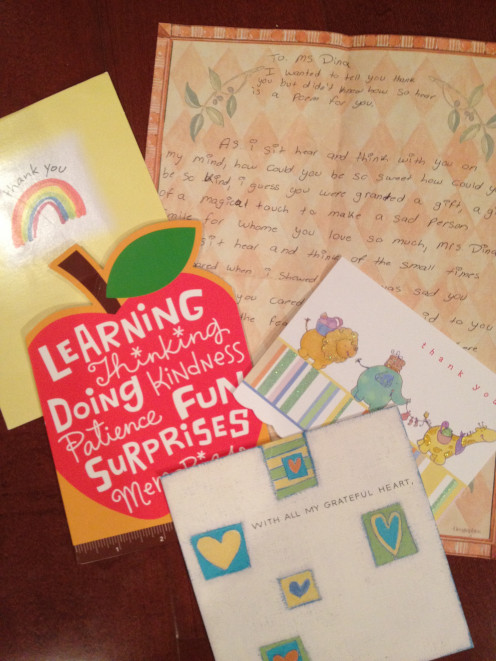 Student appreciation is a sign of an excellent teacher. 