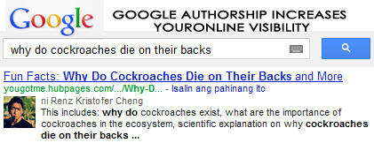 With Google Authorship, you increase your chances of getting found online!
