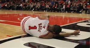 Derrick Rose down from one of his injuries