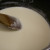 once all the milk is added and you have a smooth paste, bring to boil, stirring all the time